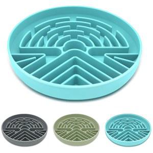 대형 및 소형 반려동물을 위한 레시피 슬로우 피더 개 볼, 미끄럼 방지 베이스가 있는 질식 퍼즐 사료 핥기 매트, 인터랙티브 펫 먹방, 강아지 고양이를 실리콘 매트 고양이