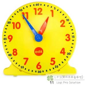 [로지프로] EDX 유아 시간교육 모형시계 대형 30CM 1개입 근육발달 사회성 유아장난감
