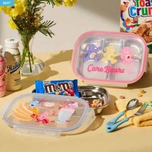 케어베어 TU19MT83 5구 식판 도시락 2종 파우치포함