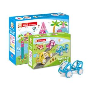 맥챔피언 자석블럭 드림랜드 153pcs+드림카 블루