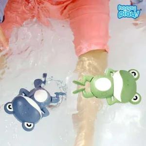 해피플레이 유아 목욕놀이 장난감 헤엄치는 개구리 3개 세트