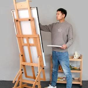 대형이젤 유화대 원목 우드 학원 대형 보드 미술학원