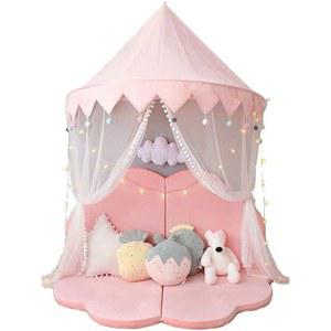 샤크팡 공주 꾸미기 두꺼운 대기 반원 커튼 2X2M 아이방 공 캐노피