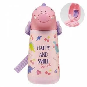 [에이치플러스몰]공룡 디자인 보온 보냉 빨대 물병 유아 어린이 휴대용 텀블러