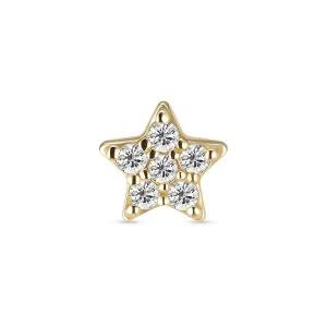 [도로시] 14k 랩 다이아몬드 별 피어싱(1개)