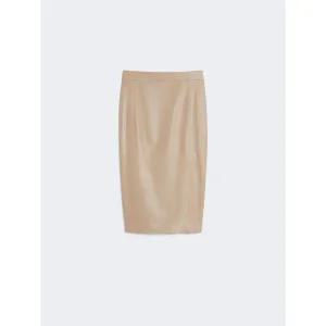 [막스마라][공식] 리카모 레더 스커트 / 샌드