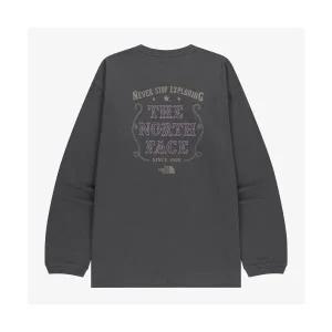 [노스페이스]NT7TR51J 화이트라벨 빈티지 긴팔 라운드티 DARK GRAY 255962