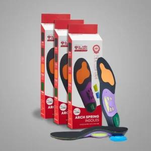 [닥터풋프로젝트] 아치스프링 인솔 3세트 기능성 깔창 평발 군화 등산 골프 안전화
