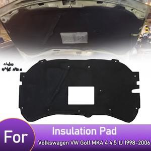 전면 엔진 후드 절연 패드 사운드 열 방음 매트 커버 폭스 바겐 골프 MK4 4 4.5 1J 1998-2006 용 폼 내화성