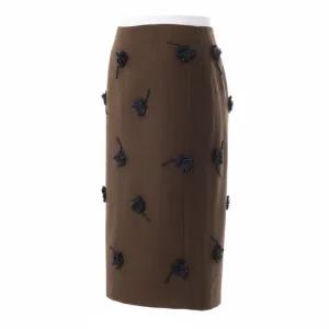 SHUSHU TONG 25FW BACK SLIT STRAIGHT SKIRT  MWDESK09 SAT254 BN100)  뒷트임 스트레이트 스커트)