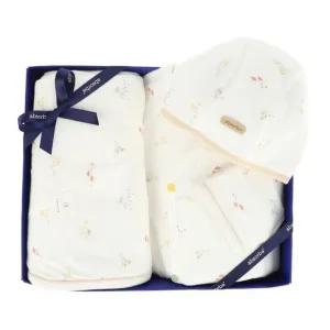 [갤러리아] (압소바,임신축하,태교,출산)물시오가닉배냇가운,속싸개,모자3종세트(A2D-40111)