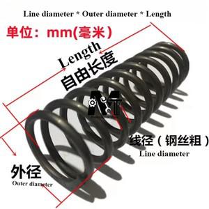 1PCS 맞춤형 충격 흡수 중형 대형 코일 압축 스프링 10mm 와이어 직경x50-100mm 외경x100-200mm 길이