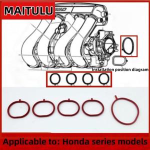 시티 재즈(GK5)용 엔진 흡기 매니폴드 고무 가스켓 17105-5R0-004 키트 스로틀 바디 실링