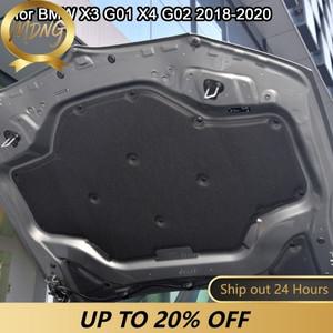 자동차 전면 후드 방음 패드 엔진 열 차단 매트 BMW 호환 X3 G01 X4 G02 2018-2020용