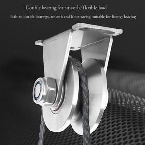 1Pcs 트랙 휠 베어링 풀리 U/V/H 모양 48 슬라이딩 도어 롤러 304/201 스테인레스 스틸  리지드 캐스터