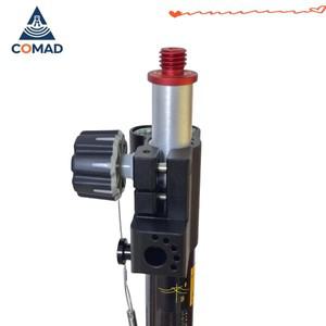 2.2m 측정 막대 범용 고정밀 장비 폴 RTK GPS 탄소 섬유 질감