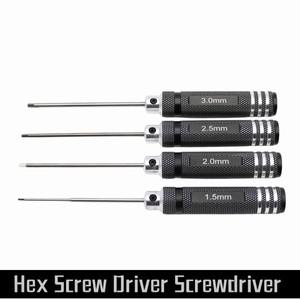 헥스 스크류 드라이버 세트 1.5mm 2.0mm 육각 공구 키트 FPV 레이싱 드론 헬리콥터 비행기 자동차 보트 RC