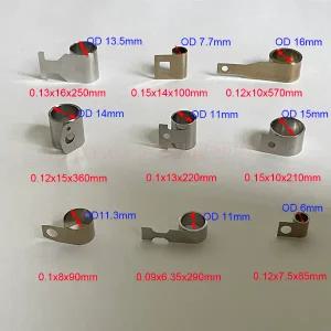 일정한 힘 스테인리스 스틸 시계 스프링 소형 사이즈 개폐식 리턴 스크롤 스프링 장난감