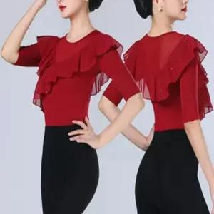 사교댄스복 모던 라인 왈츠 방송 여성 댄스상의 라틴댄스