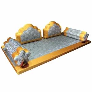 전통 보료 세트 예단 폐백 금색 보료세트 침구 5종세트 궁중