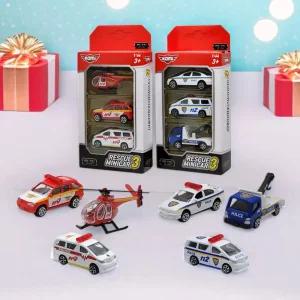 미카 레스큐 미니카3 경찰차 소방차 메탈 다이캐스트 자동차 장난감 다이캐스팅 미니어처