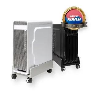 컴퓨터 이동식 고정바퀴 폭조절 쿨링받침대 PC캐리어 컴퓨터받침대 PC받침대 PC코스터 데스크탑 빅타워