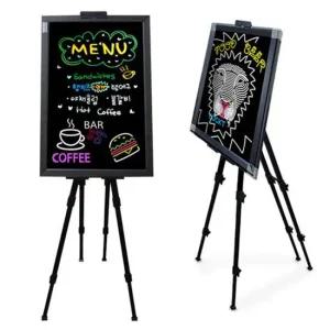 금강칠판 블랙보드 50X70CM +사각이젤