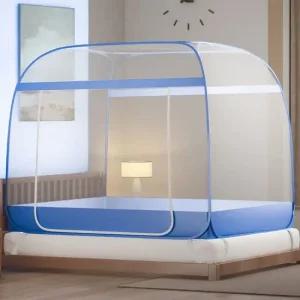 사각 원터치 침대모기장 120x200cm 방충망 거실모기장 여름모기장 원터치모기장