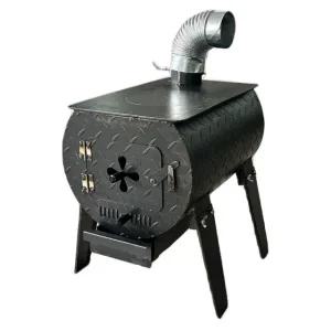 주물 현장용 난로 장작 스토브 연통 드럼통 불멍 화목 4mm 66x57