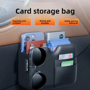 자동차 뒷면 내부 차량 가죽 정리함 가방 시트 문걸이형 다기능 수납