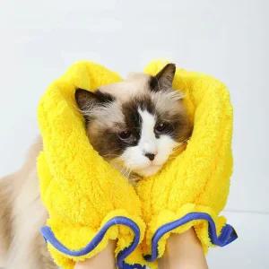 동물 건조두꺼운 용품 청소 비숑슈퍼 장갑개 목욕 애완 테디 흡수성빠른 수건 반려