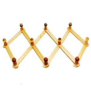 45cm 자바라옷걸이 원목