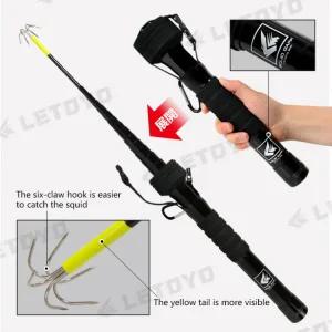 낚시 지그 가프 달린 갈고리가 도구문어 오징어 갈고리6개의