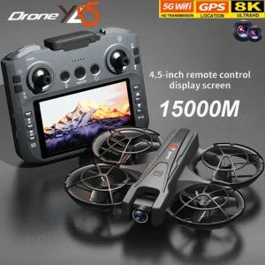 유지 WiFi 4K 1080P 드론 FPV 로터 접이식 광각 장난감 RC 헬리콥터 고도 YL05 HD 카메라