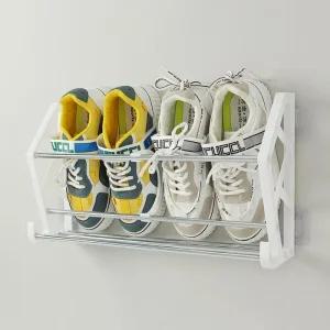 신발 실내화 슈즈월 욕실화 정리대 벽부착 걸이 2단