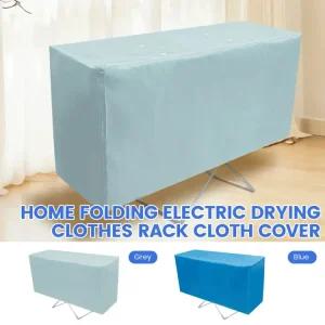 랙 옷 가열 건조 방 접이식 등산가 폴리 커버 된 홈 액세서리 에어러 보호