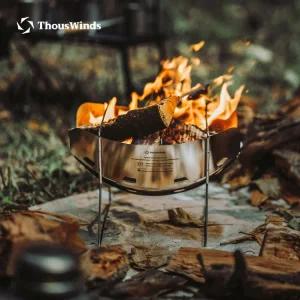 Habe 초경량 나무 스 요리용 빠른 접이식 설치 캠핑용 화로 야외 난방
