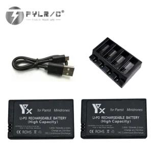 및 앵무새 700mAh 충전식 385V 스윙 RC소품 더 충전기 맘보 드론용 미니 스모 업그드된