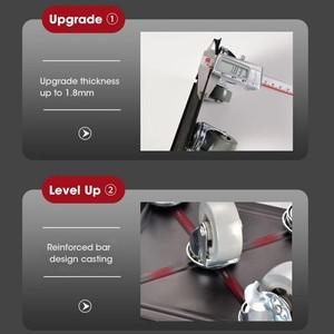 A23P 가구 돌리, 5개 바퀴, 고하중 탄소강 패널 롤러, 대형 운반