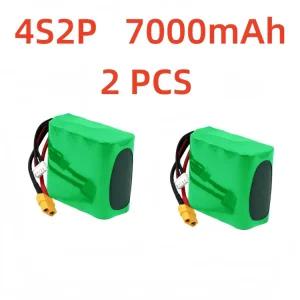 XT60 이온 소품 rotor RC 148V 드론 충전식 168V 비행기 U 다양한 4S2P 7Ah 고용량