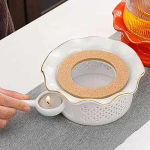 힐링피아 도자기 티워머 화이트 다도