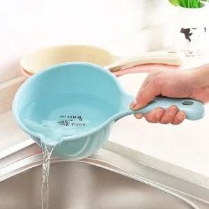 과일 채소 세척 바가지 손잡이 플라스틱 물바가지 욕실물바가지