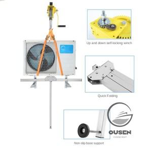 스테인레스 스틸 외부 리프팅 도구 크레인 접이식 자동 잠금 윈치 어셈블리 에어컨, 10 m, 30m
