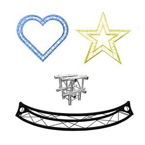 전시회 콘서트 웨딩 쇼 알루미늄 트러스 반원형 스타 하트 아치 구조 컬러 캐노피 지붕 시스템