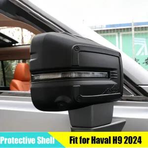 자동차 백미러 커버 보호 쉘 GWM Haval H9 2024 2025 자동차 백미러 안티 스크래치 커버 액세서리