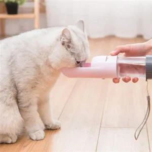 캡슐형 애견 애묘 휴대용 물통 실내 야외 급수 물컵 반려견