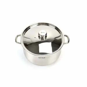 인덕션겸용 RS34UY10 삼중바닥 스텐 곰솥 양수냄비 28cm 탕 국