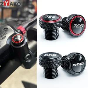 트라이엄프 스트리트 트리플 765 RS SR 675 트라이던트 660 타이거 900 GT 800 1200 CNC 오토바이 미러 홀