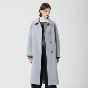 [롯데백화점]씨씨콜렉트 울 폭스 블렌드 싱글 롱 코트 C254MSG561