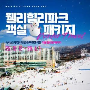 (당일예약불가) 웰리힐리파크 윈터시즌 객실PKG(~3/1)/웰리힐리숙박